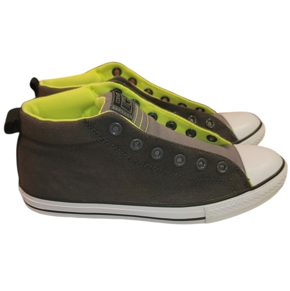 Converse All Star High Top Neon Sneakers Dual Wear Lace-up or no Laces - Picture 4 of 16